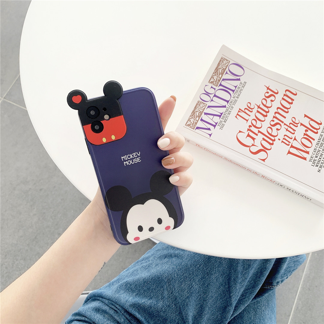 Ốp điện thoại nhựa mềm hình chuột Mickey Minnie dễ thương cho iPhone12 mini 11 PRO | BigBuy360 - bigbuy360.vn