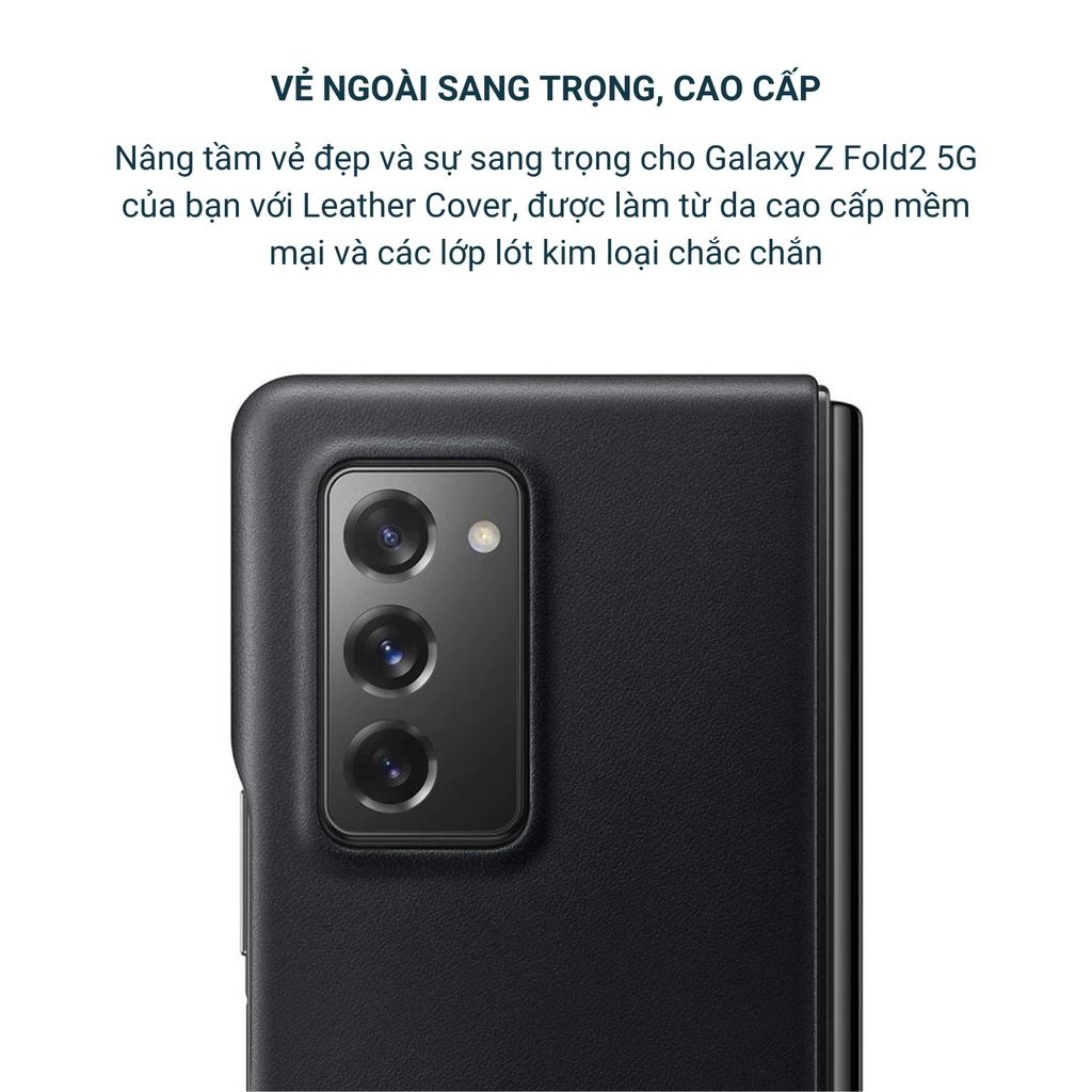 Ốp lưng Leather Cover cho Galaxy Z Fold 2