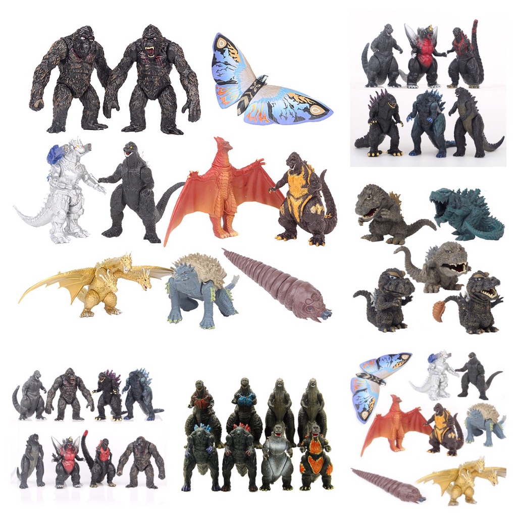 Set 8 Mô Hình Godzilla Trong Godzilla King of The Monsters