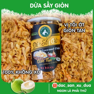 Dừa sấy giòn cao cấp Cocofarm vị Tỏi, Ớt 200g - Đặc sản xứ dừa Việt Nam