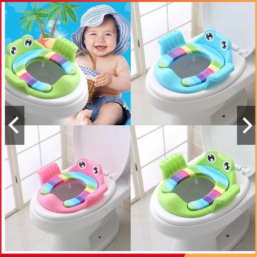 LÓT BỆT CẦU HÌNH CON ẾCH CÓ TAY CẦM CHO BÉ