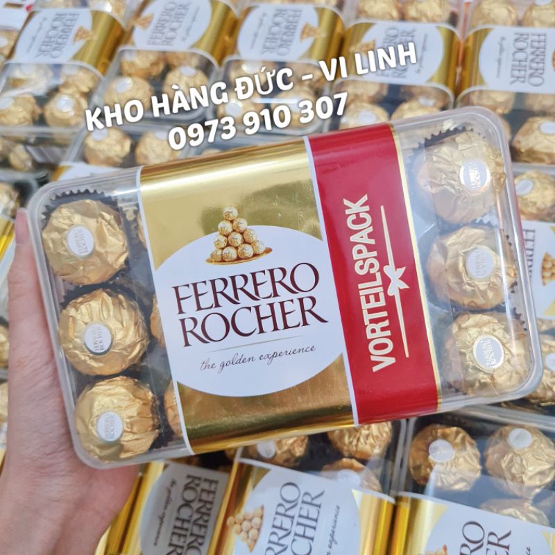 Kẹo socola Đức: Raffaello, Ferrero rocher, Mon cheri, Merci, Toffifee