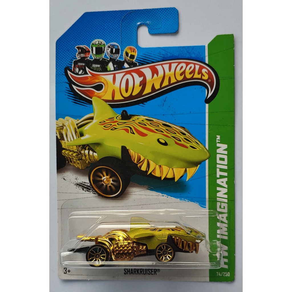Xe mô hình tỉ lệ 1:64 Hot Wheels T-25-4 Sharkruiser màu vàng