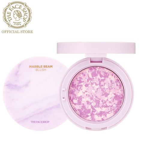 [Mã COSTFS205 -8% đơn 250K] Má Hồng Sáng Da TheFaceShop Marble Beam Blush 7G