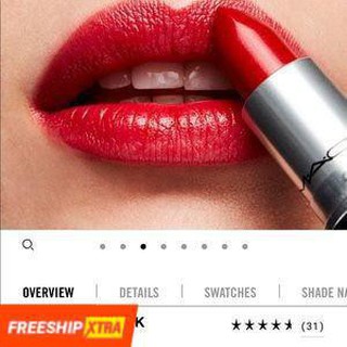 Son MAC CockNey 502 Màu Đỏ Hồng - Lustre