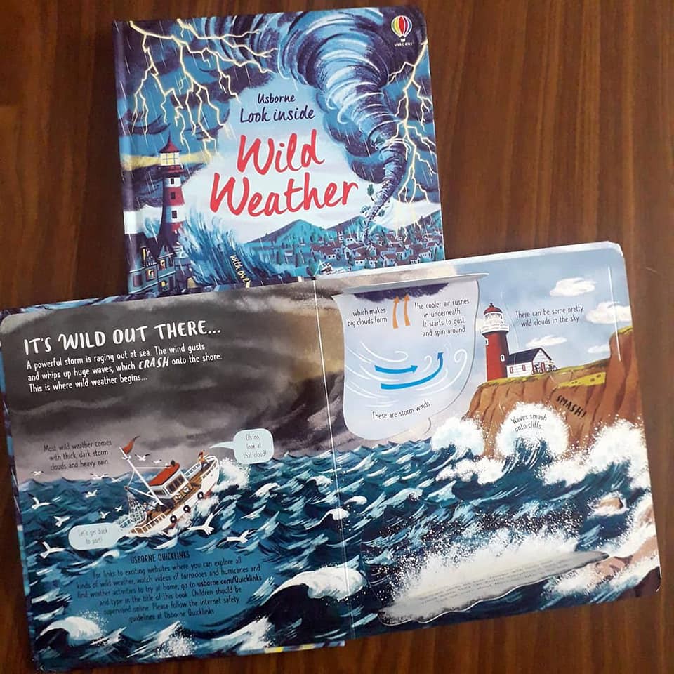 Sách lật mở Look Inside Wild Weather Usborne tìm hiểu về thời tiết | BigBuy360 - bigbuy360.vn