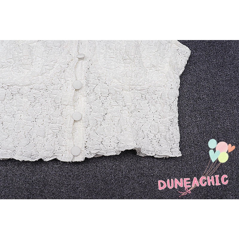 Áo hai dây DUNEA hở lưng có nút cài ngọt ngào cho nữ