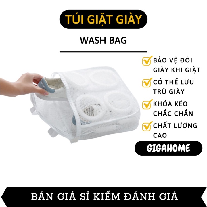 Túi lưới giặt giày  GIÁ VỐN]  Túi giặt giày, phơi giày tiện lợi, bảo vệ tốt đôi giày của bạn 8663