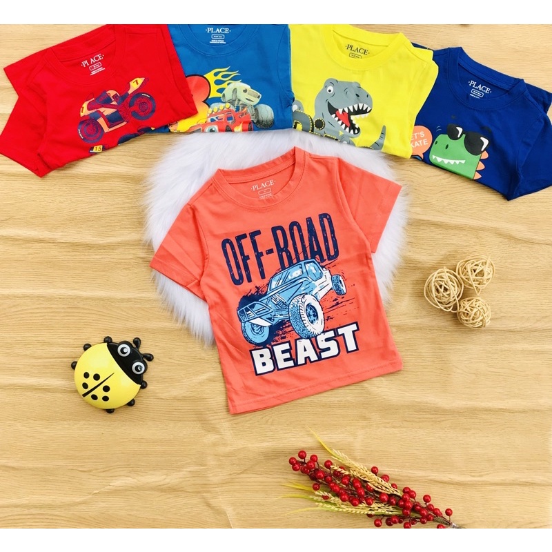 🦖 Áo cotton Place xuất bé trai từ 10-25kg