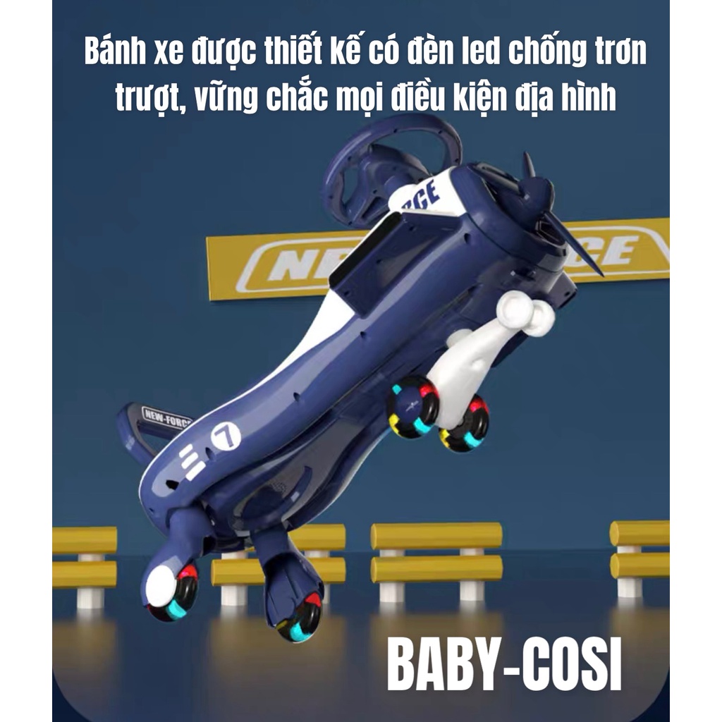 Xe lắc Máy Bay cao cấp cho bé Baby Cosi TWC04 siêu phẩm mới nhất năm 2022, có nhiều màu sắc cho bé lựa chọn