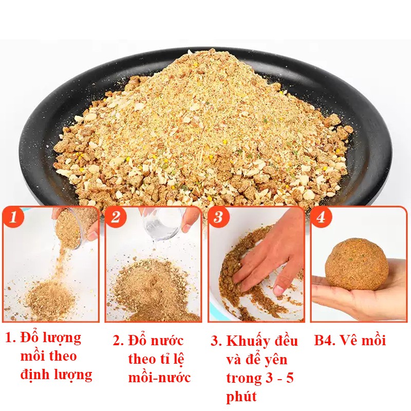 Mồi Câu Cá Khoai Lang Đỏ khối lượng 300g siêu nhạy HUA-15