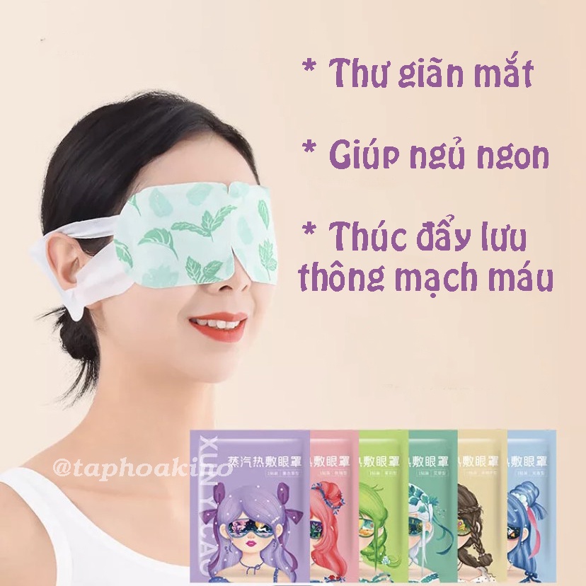 Mặt Nạ Xông Hơi Mắt Giúp Thư Giãn, Giảm Mỏi Mắt, Dễ Ngủ Steam Eyes Mask | BigBuy360 - bigbuy360.vn