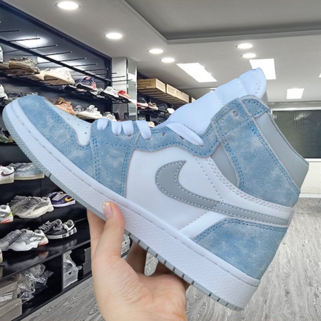 Giày 𝐉𝐨𝐫𝐝𝐚𝐧 Hyper Royal Hot Hit 2021 - Giày Thể Thao Sneaker Nam Nữ 𝐉𝐨𝐫𝐝𝐚𝐧 Cao Cổ Xanh Loang Full Bill Box