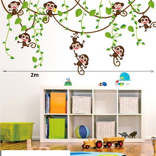 decal dán tường combo vườn thú (3 mẫu)