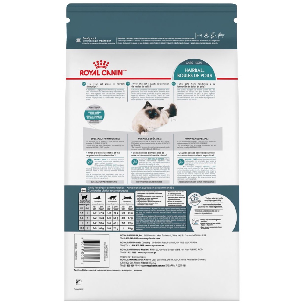 Tiêu Búi Lông Ở Mèo - Đồ Ăn Royal Canin Hairball Care - Kiểm Soát Búi Lông - Hỗ Trợ Mèo Mọi Lứa Tuổi - Gói 2Kg