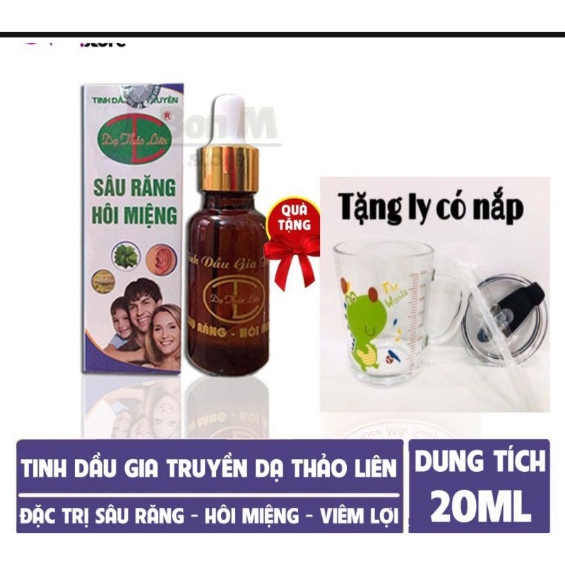 Tinh dầu Dạ Thảo Liên tặng ly có nắp