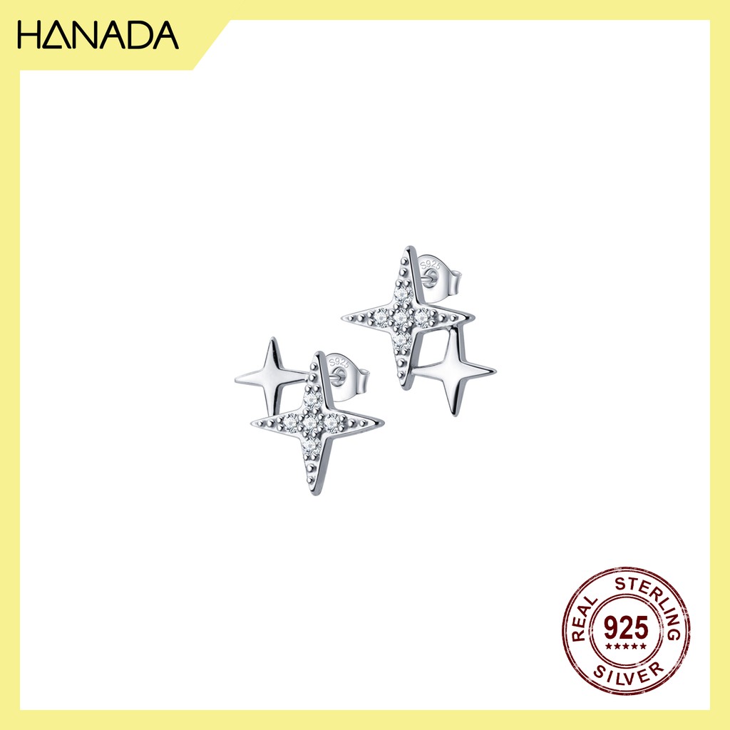 Bông Tai Bạc 925 Hanada Bling Bling 0372 C11