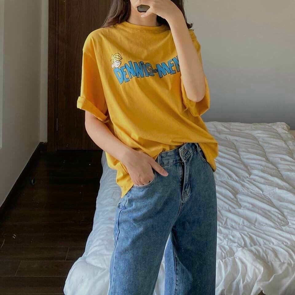 ÁO THUN NỮ TAY LỠ SNTIM TÍM/ĐỎ - freesize dưới 57kg