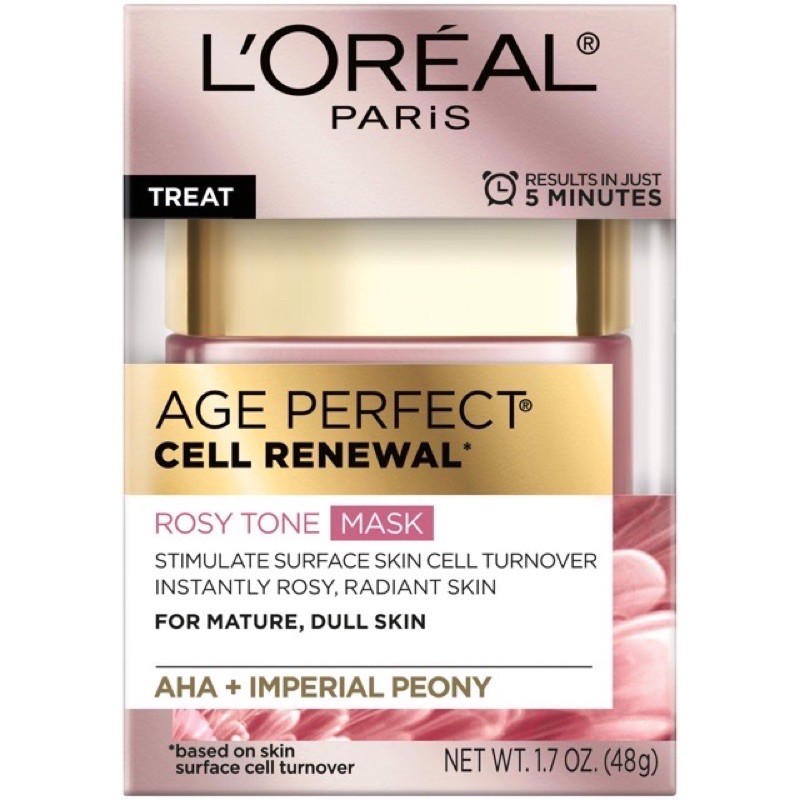 Mặt nạ gel chống lão hoá Loreal Paris Age Perfect Cell Renewal Rosy Tone Mask (48g)