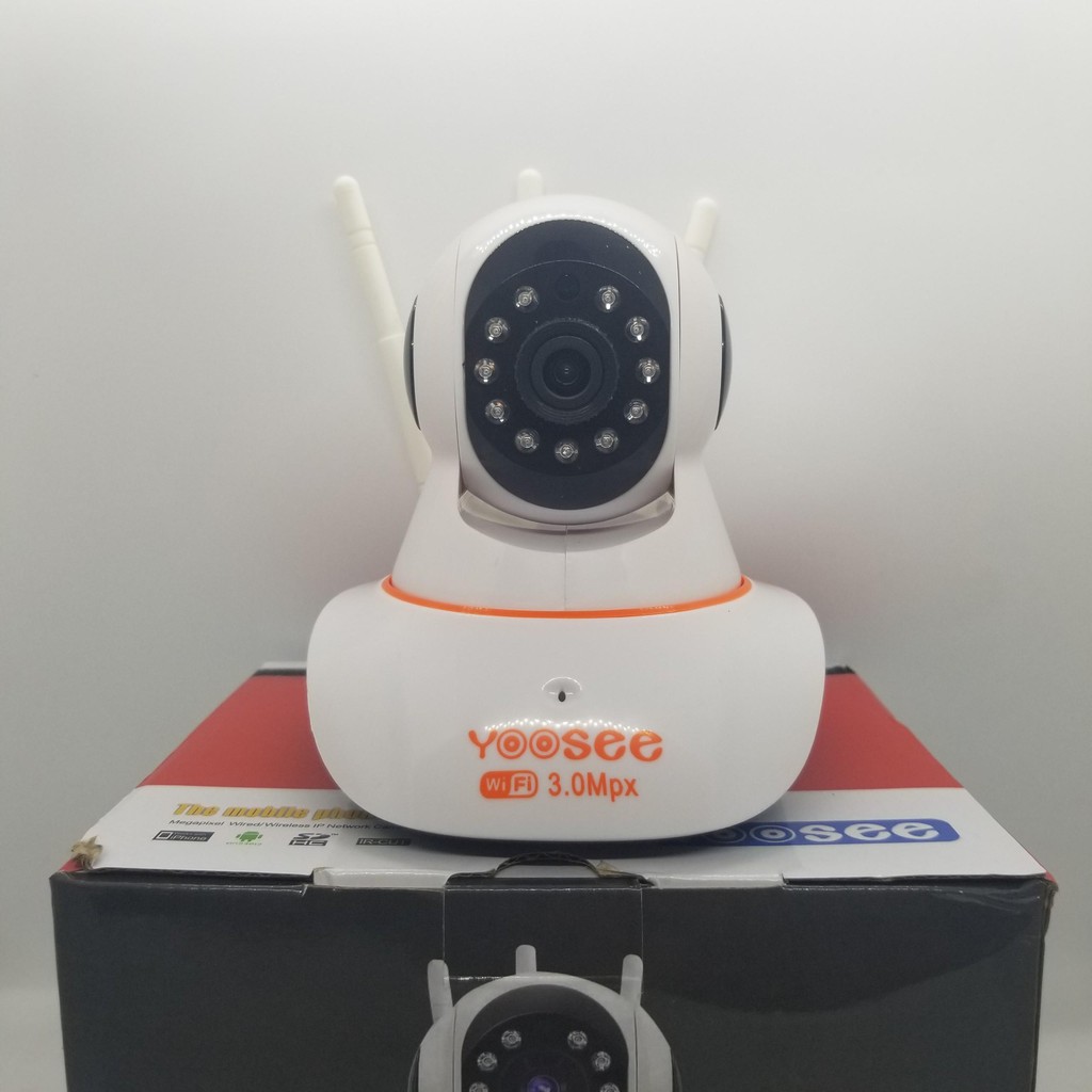 Camera IP Wifi Robo YOOSEE 3.0 3 Anten trong nhà kèm thẻ nhớ lữu trữ 64GB bảo hành 6 tháng 1 đổi 1