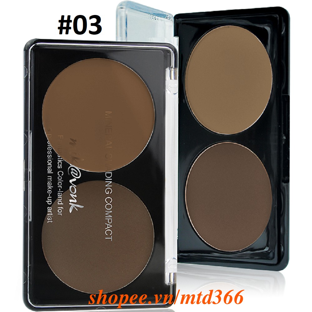 Phấn Trang Điểm Tạo Khối Mira Mikvonk Mineral Shading Compact. | BigBuy360 - bigbuy360.vn