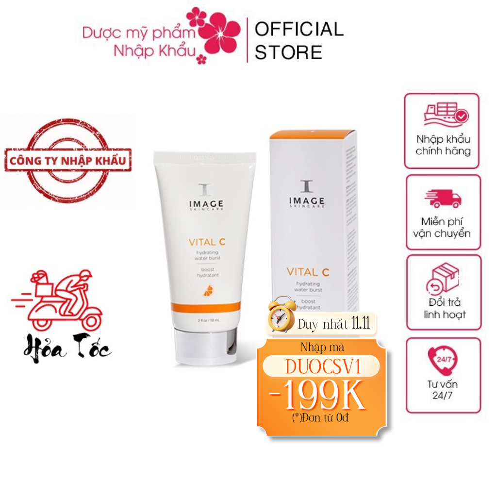 HÀNG NHẬP KHẨU - Tinh Chất Serum Image Skincare VITAL C Hydrating Water Burst Dưỡng Ẩm Sáng Da Chống Lão Hóa, Khóa Nước