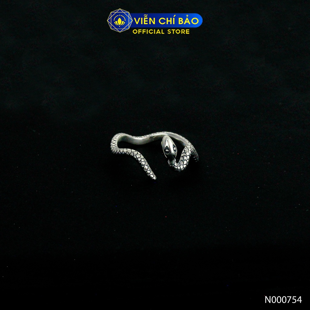 Nhẫn bạc nữ mãng xà bạc thái bản nhỏ chất liệu bạc 925 thời trang phụ kiện trang sức Viễn Chí Bảo N000754
