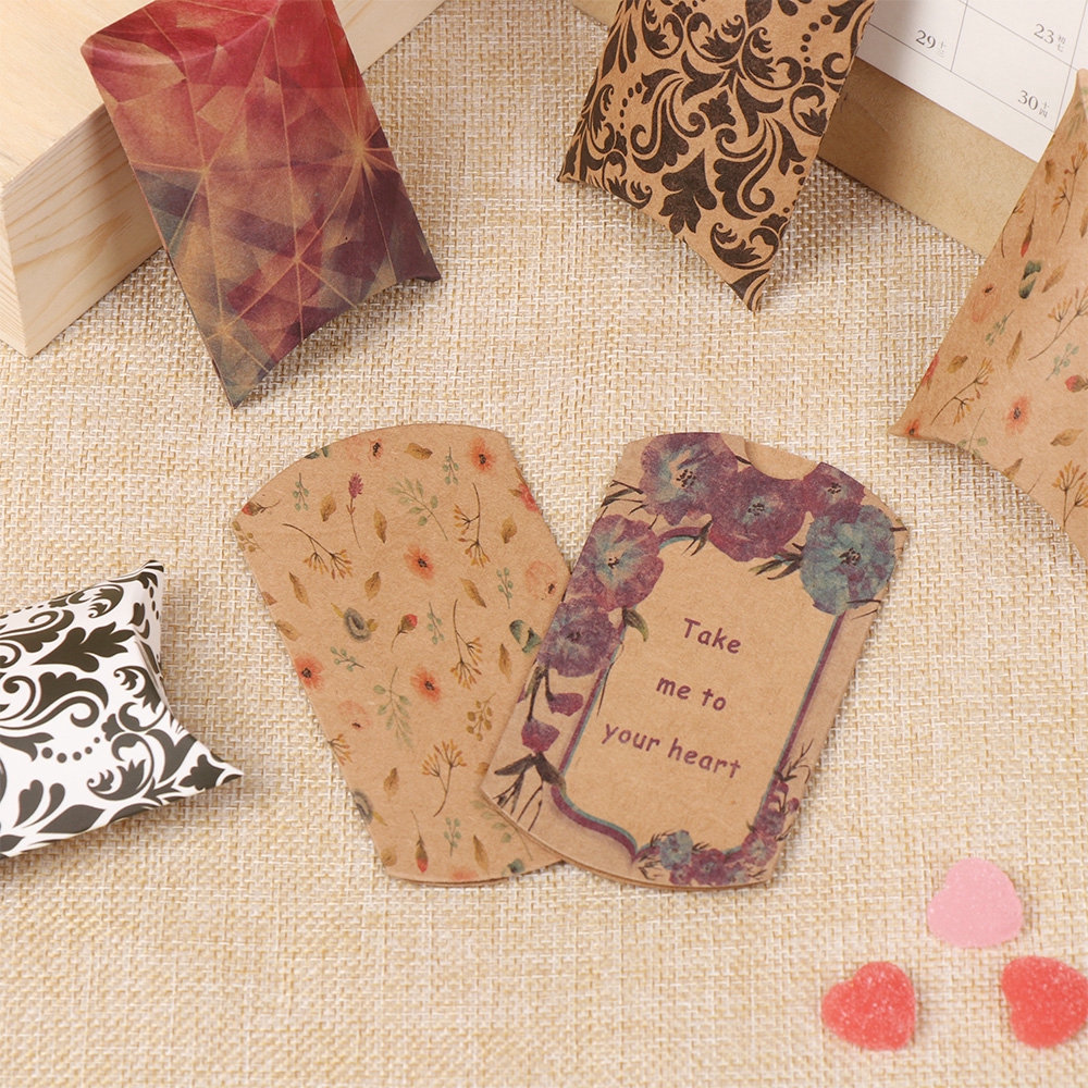 Bộ 10 Túi Đựng Quà Bằng Giấy Thiết Kế Xinh Xắn