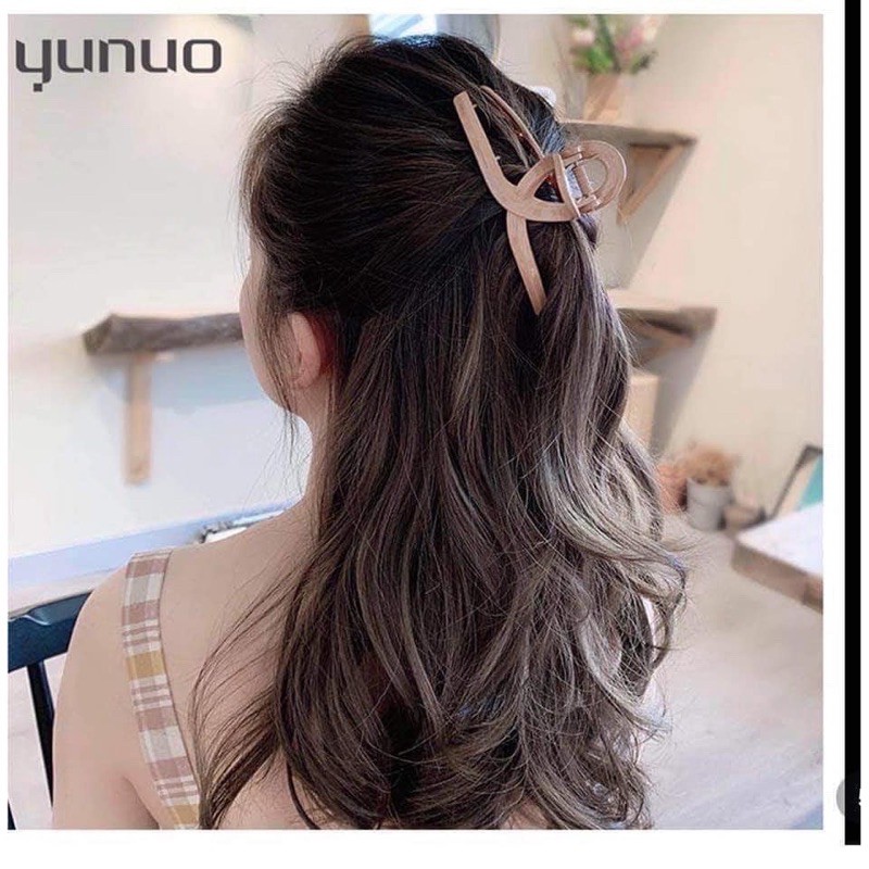 Set 5 kẹp tóc, buộc tóc, túi zip sang chảnh, thời trang