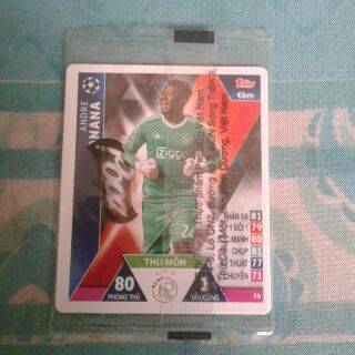 Thẻ poca (topps match attax) Andre Onana