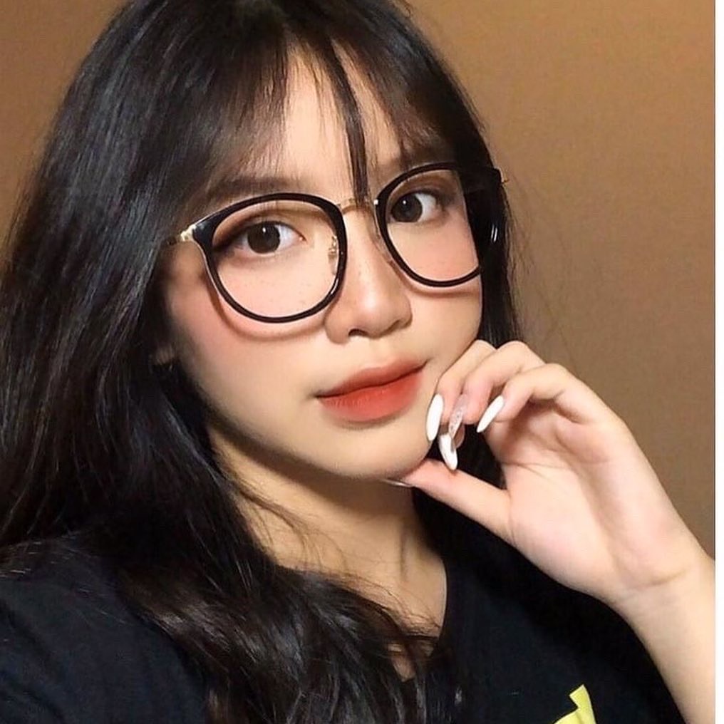 Kính giả cận nam nữ thời trang mắt tròn chống ánh sáng xanh phong cách Hàn Quốc mắt kính không độ HANASO 014