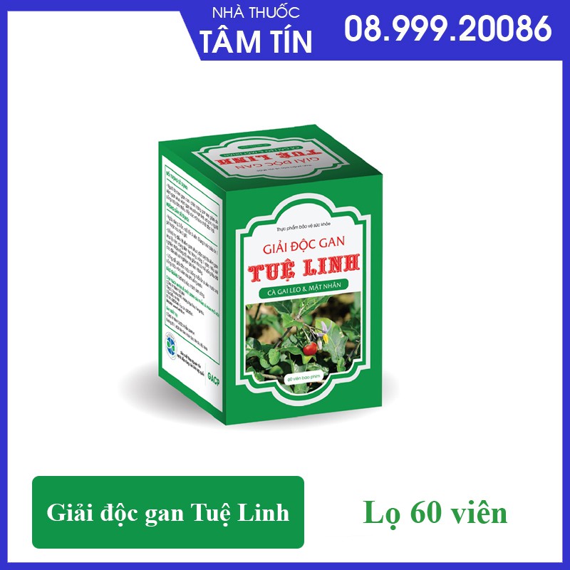 Giải độc gan Tuệ Linh - Chai 60 Viên