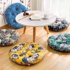 Đệm ngồi bệt bằng bông có hoạ tiết siêu xinh