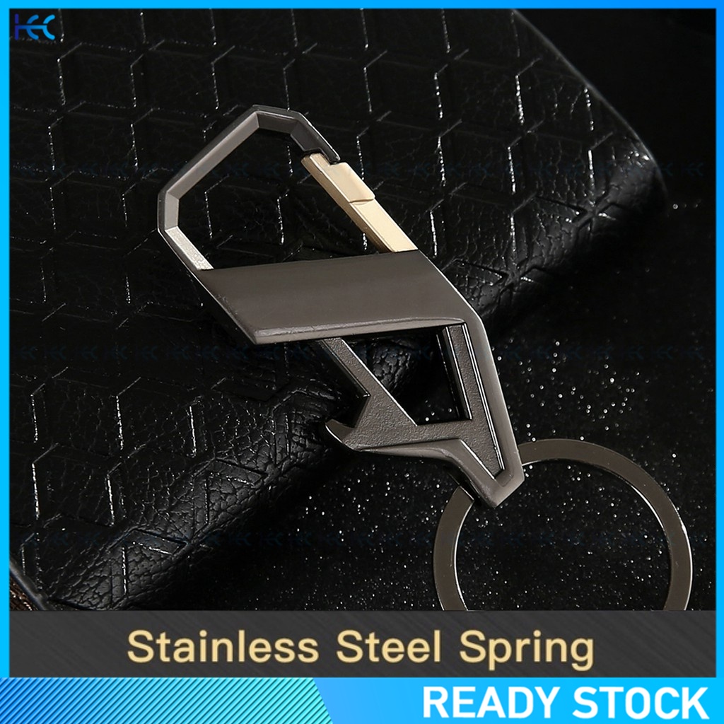 Móc khóa kiêm dụng cụ khui nắp chai bằng kim loại thời trang cho nam