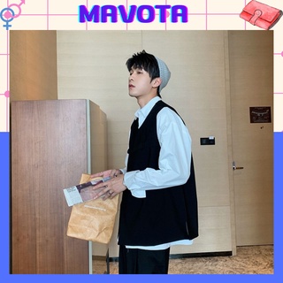 Áo khoác gile nam nữ Mavota áo ghi lê unisex form rộng phong cách Hàn Quốc GILE03
