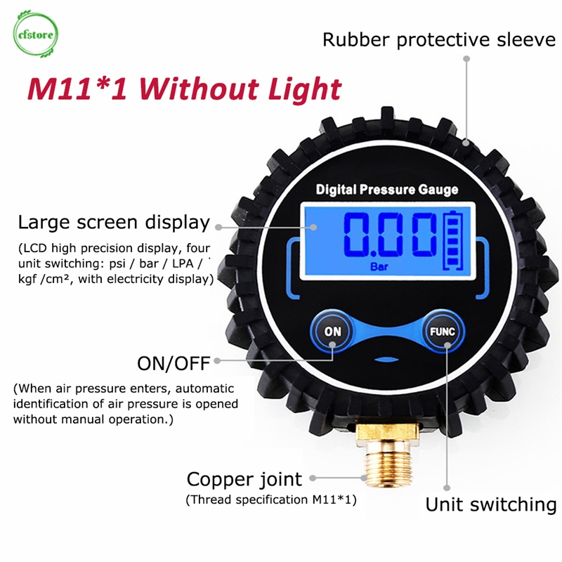 Đồng Hồ Đo Áp Suất Lốp Xe Ô Tô Màn Hình Lcd Chuyên Dụng