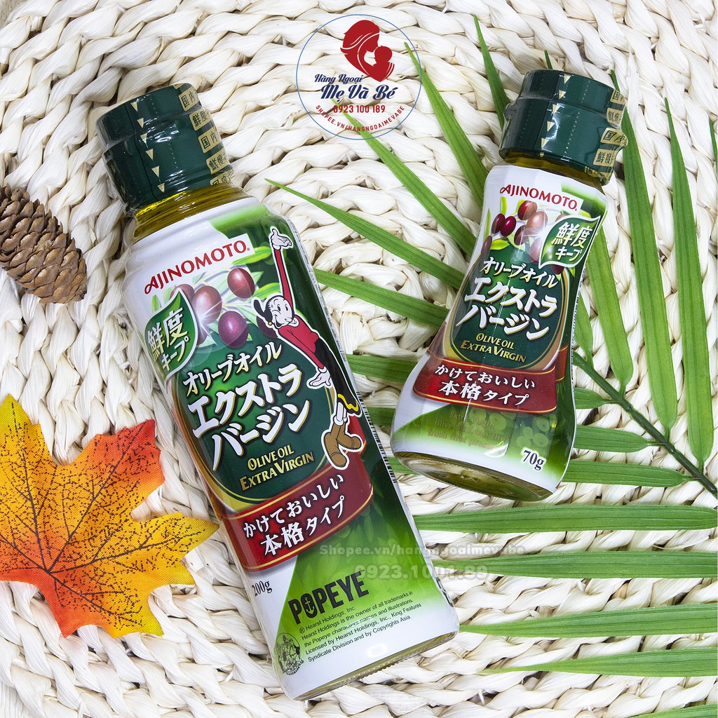 Dầu Olive Extra Ajinomoto, gia vị ăn dặm Nhật Bản cho bé [Date 2022]
