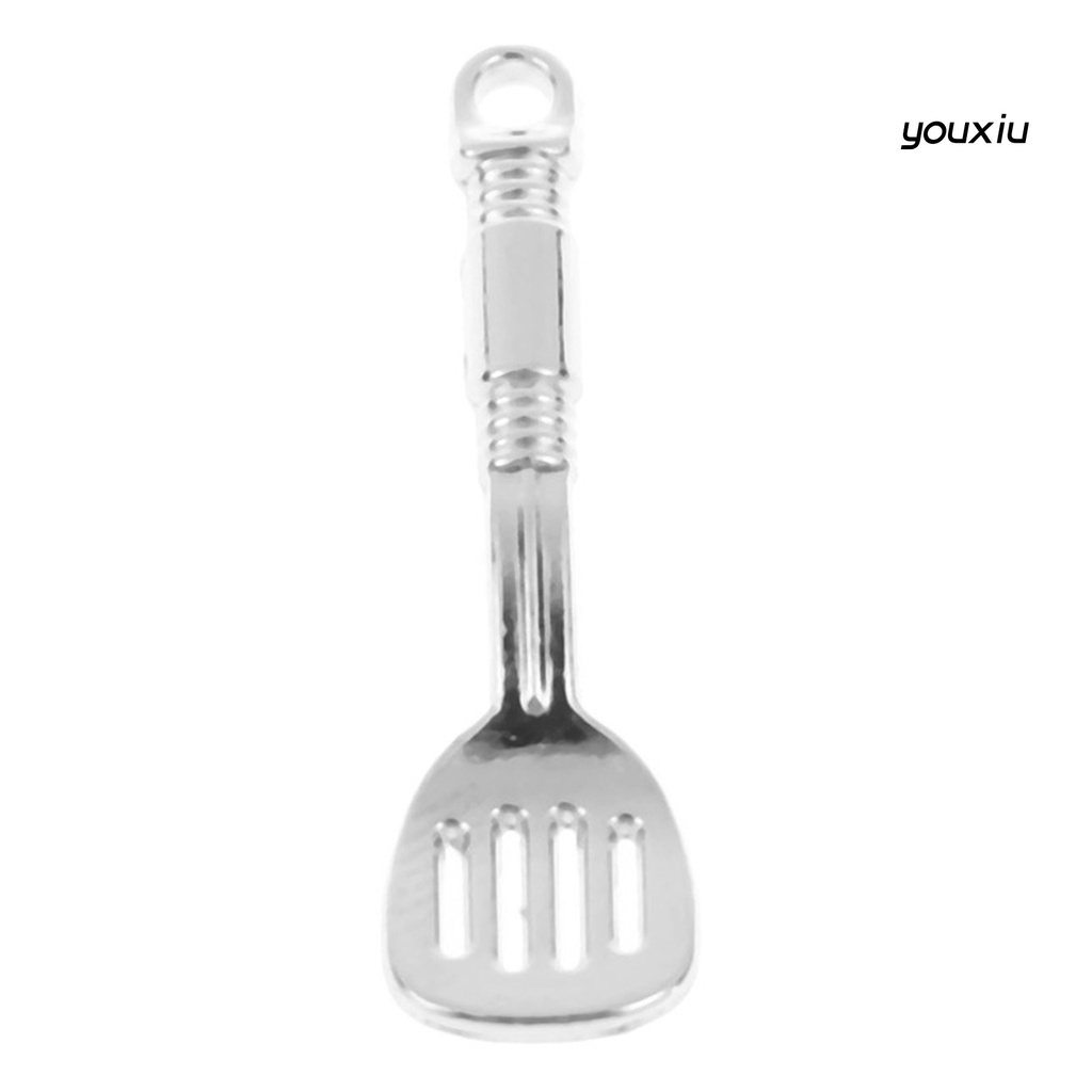 YX-MO 1/12 Dollhouse Mini Kitchen Accessories Metal Cooking Tools Spatula Colander Toy