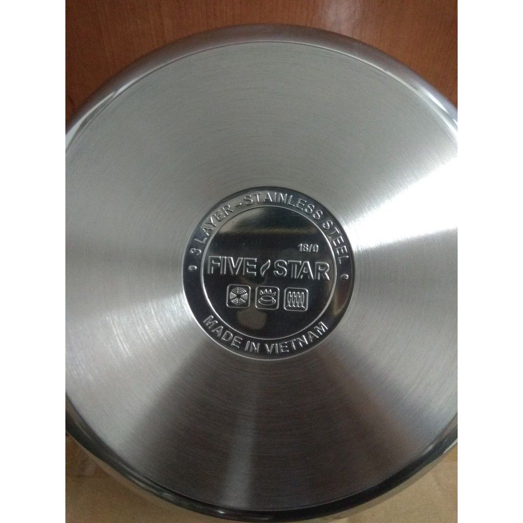 Nồi 3 đáy sandwich inox 430 FiveStar Standard bếp từ