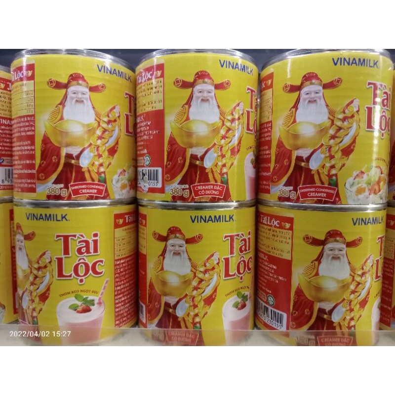 Sữa Đặc Có Đường Tài Lộc 380g Vinamilk.