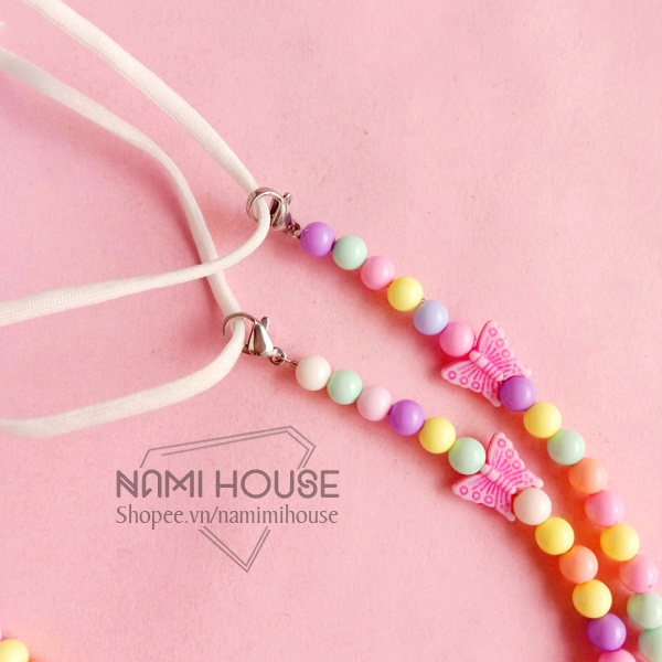 Dây đeo khẩu trang hạt nhiều màu dễ thương maskchain style hàn quốc - nami house