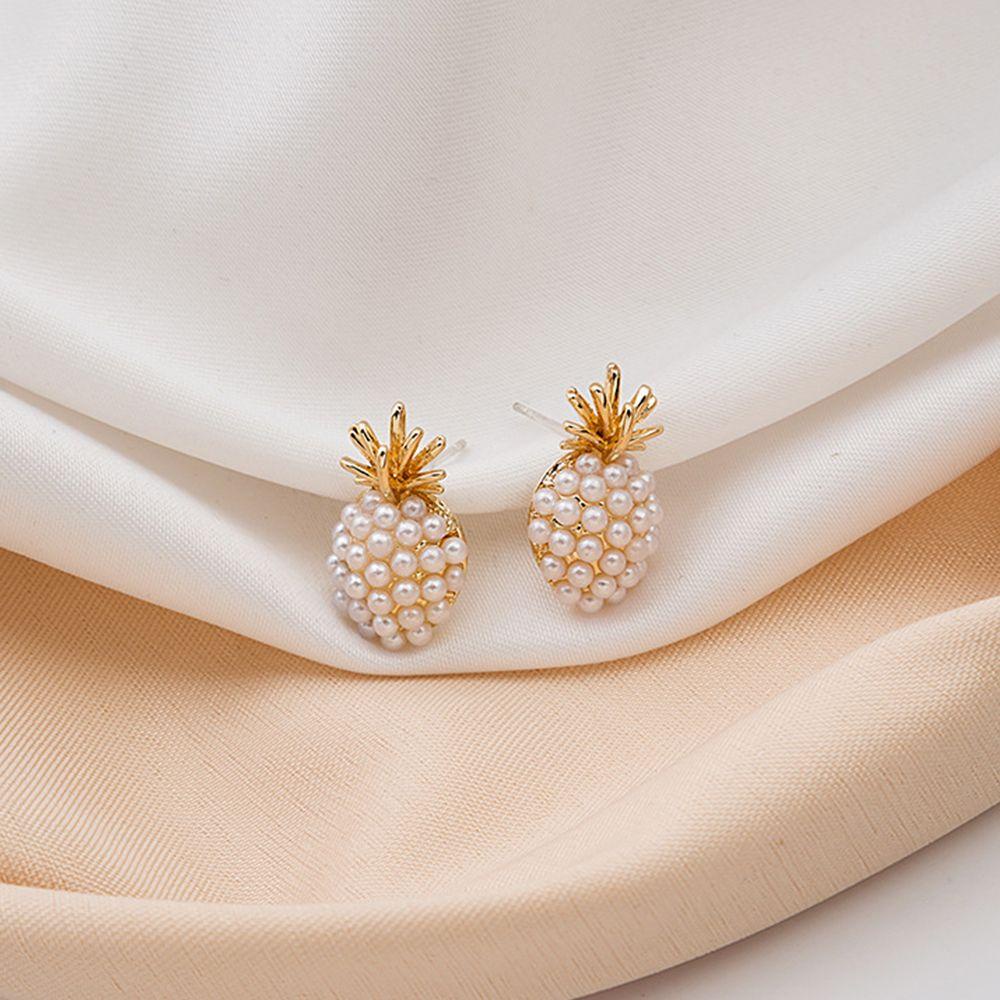 Bông Tai Hình Quả Dứa Phong Cách Vintage Thanh Lịch Thời Trang Cho Nữ