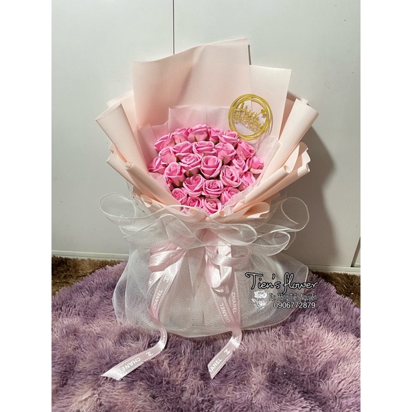 Bó hoa sáp 25 bông, quà tặng sinh nhật
