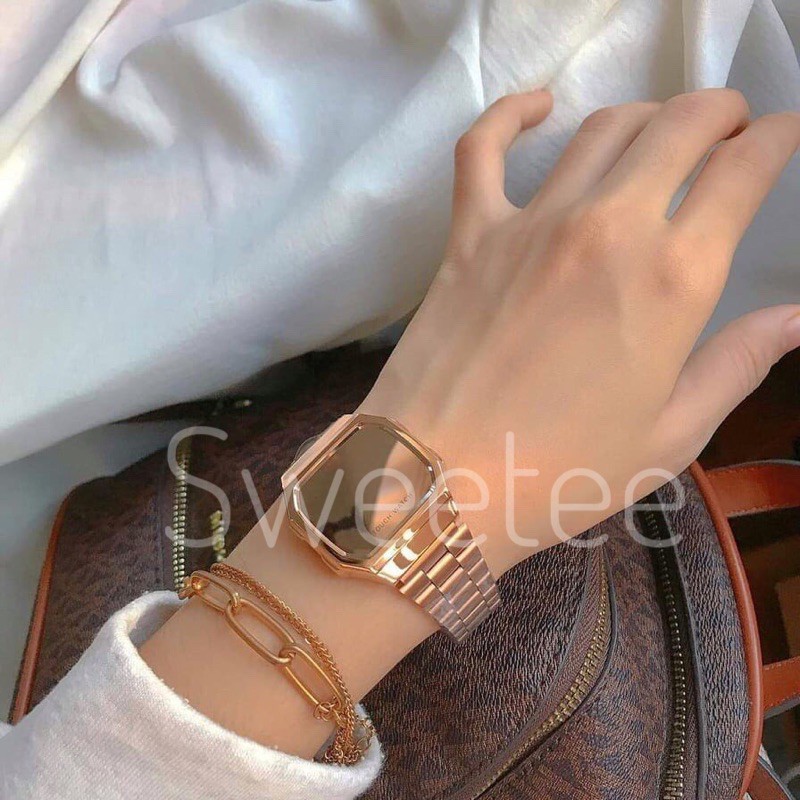 Đồng hồ nam, nữ Sweetee Tráng Gương dây thép kiểu dáng sang trọng | BigBuy360 - bigbuy360.vn