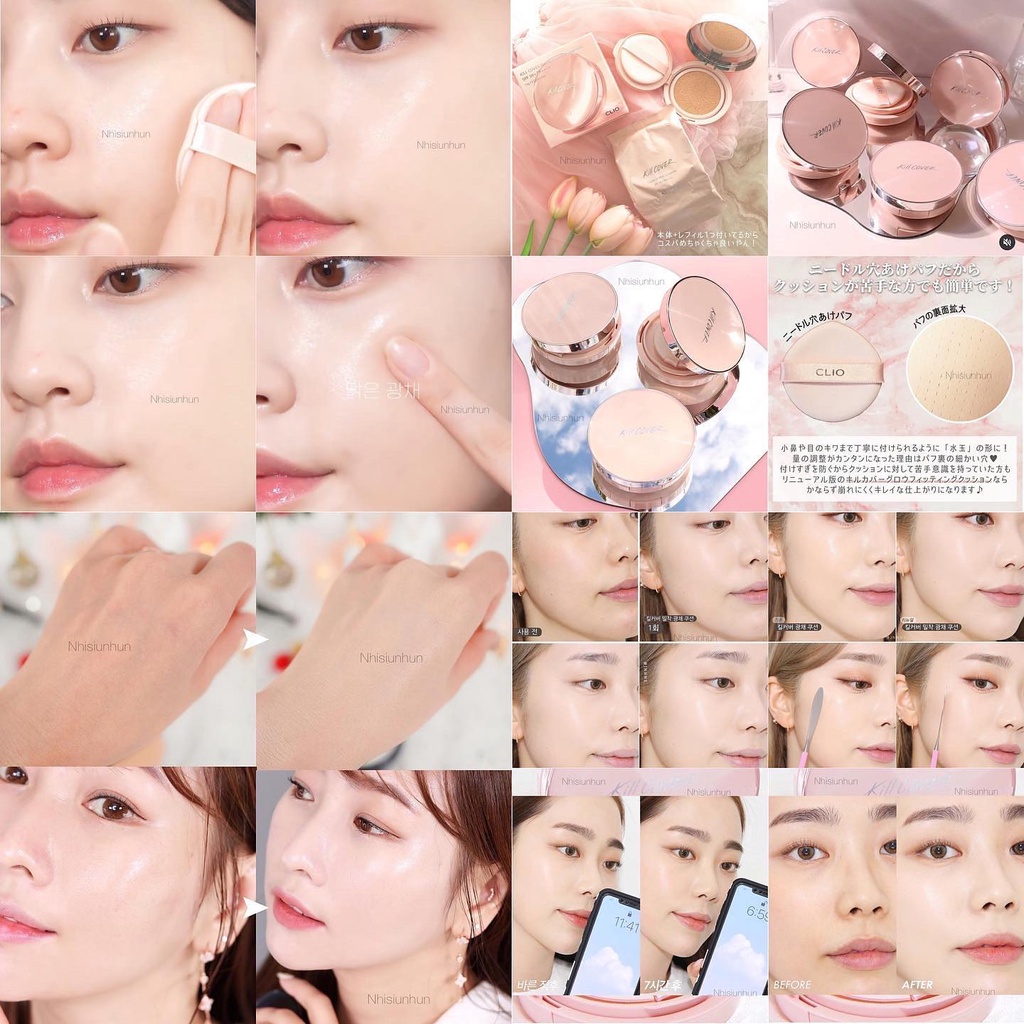 Cushion Clio Kill Cover Glow Fitting SPF+ PA++++ - Hồng