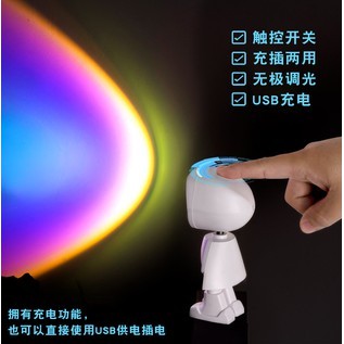 Đèn Ngủ Hình Robot Hoàng Hôn Độc Đáo