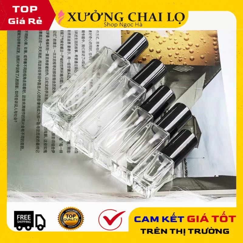 Lọ Chiết Nước Hoa ❤ GIÁ RẺ NHẤT ❤ Chai Chiết Nước Hoa Hình Trụ 5ml,10ml Cao dày đựng dầu thơm , phụ kiện du lịch