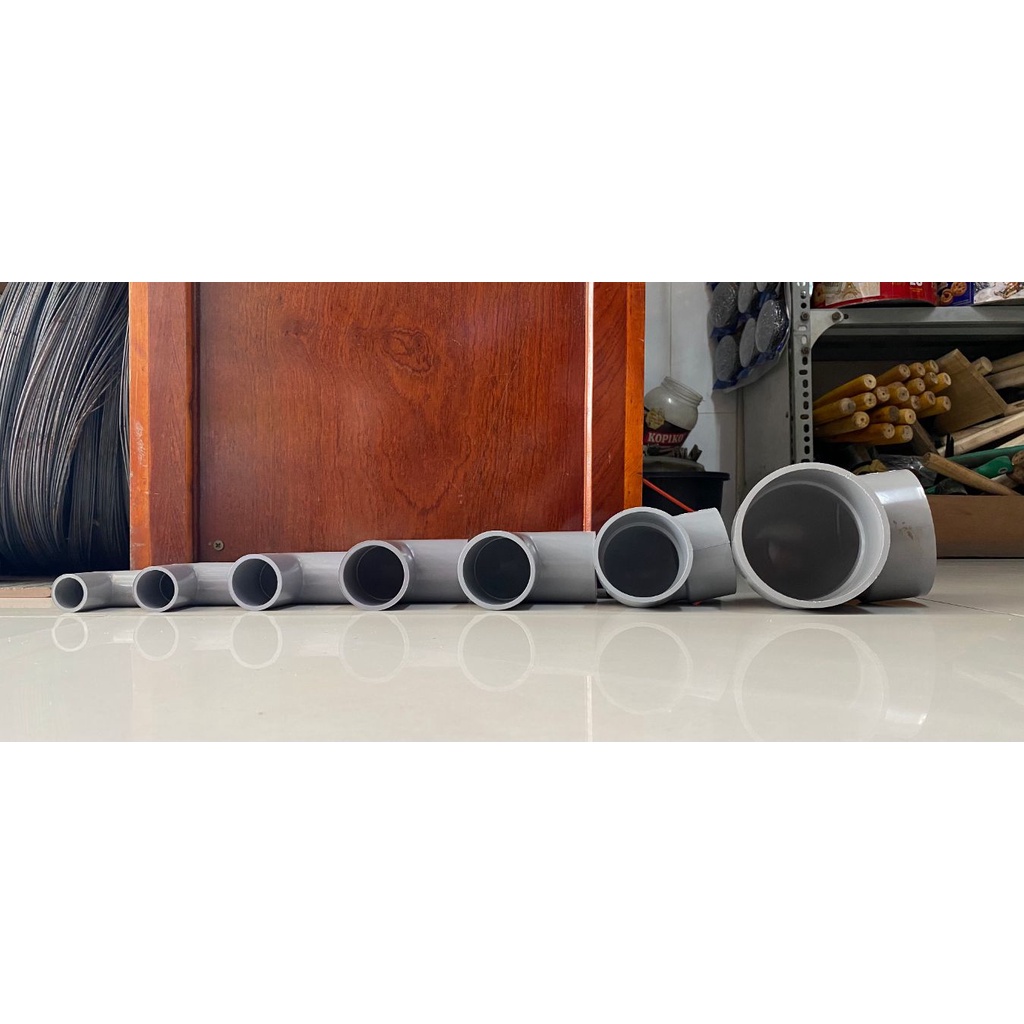 Co ống nước ST nhựa PVC loại 21mm, 27mm, 34mm, 42mm, 49mm, 60mm, co 90 độ, phụ kiện ống nước