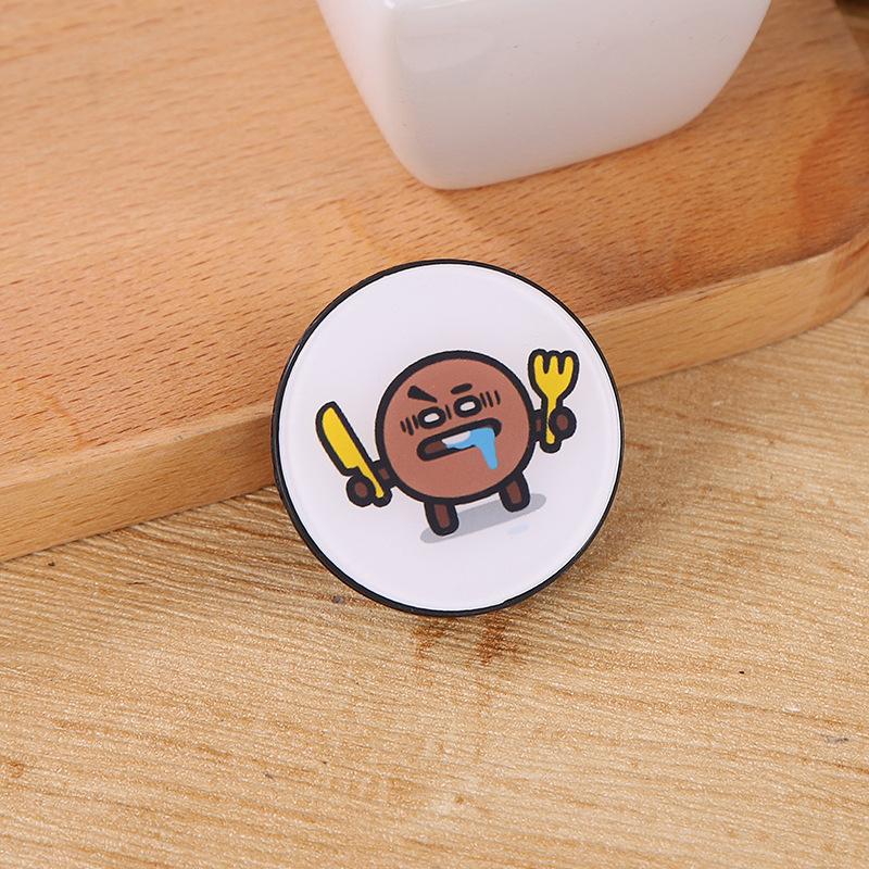 New Round BT21 BTS KPOP Cute Animals Tata Air bag Phone Holder Phone Bracket Dây điện thoại di động | BigBuy360 - bigbuy360.vn