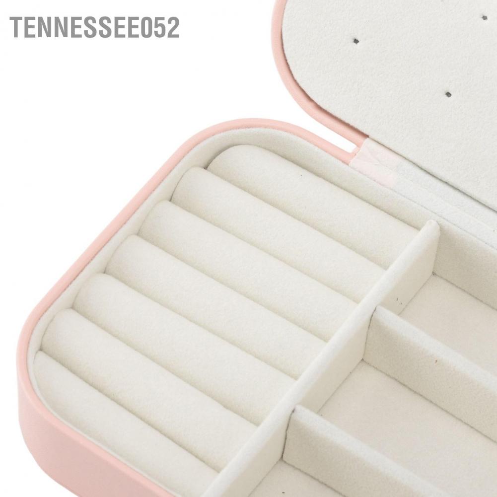 Hộp đựng trang sức đa năng chất liệu da pu màu hồng kèm khóa có thể điều chỉnh tiện lợi